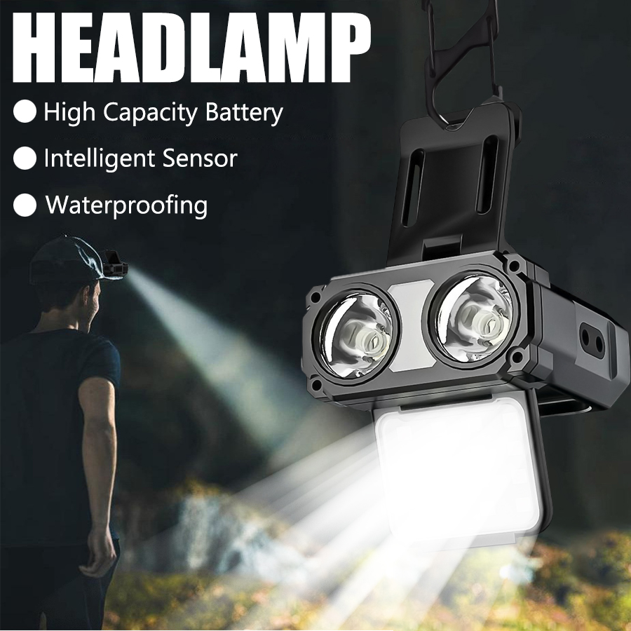 Fishing Light - Sensor cob led farol tampa clipe