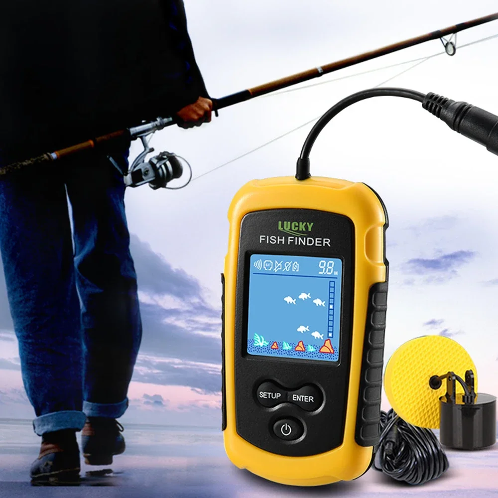 Lucky lcd tela colorida portát - Fishing Gps avaliação e preço