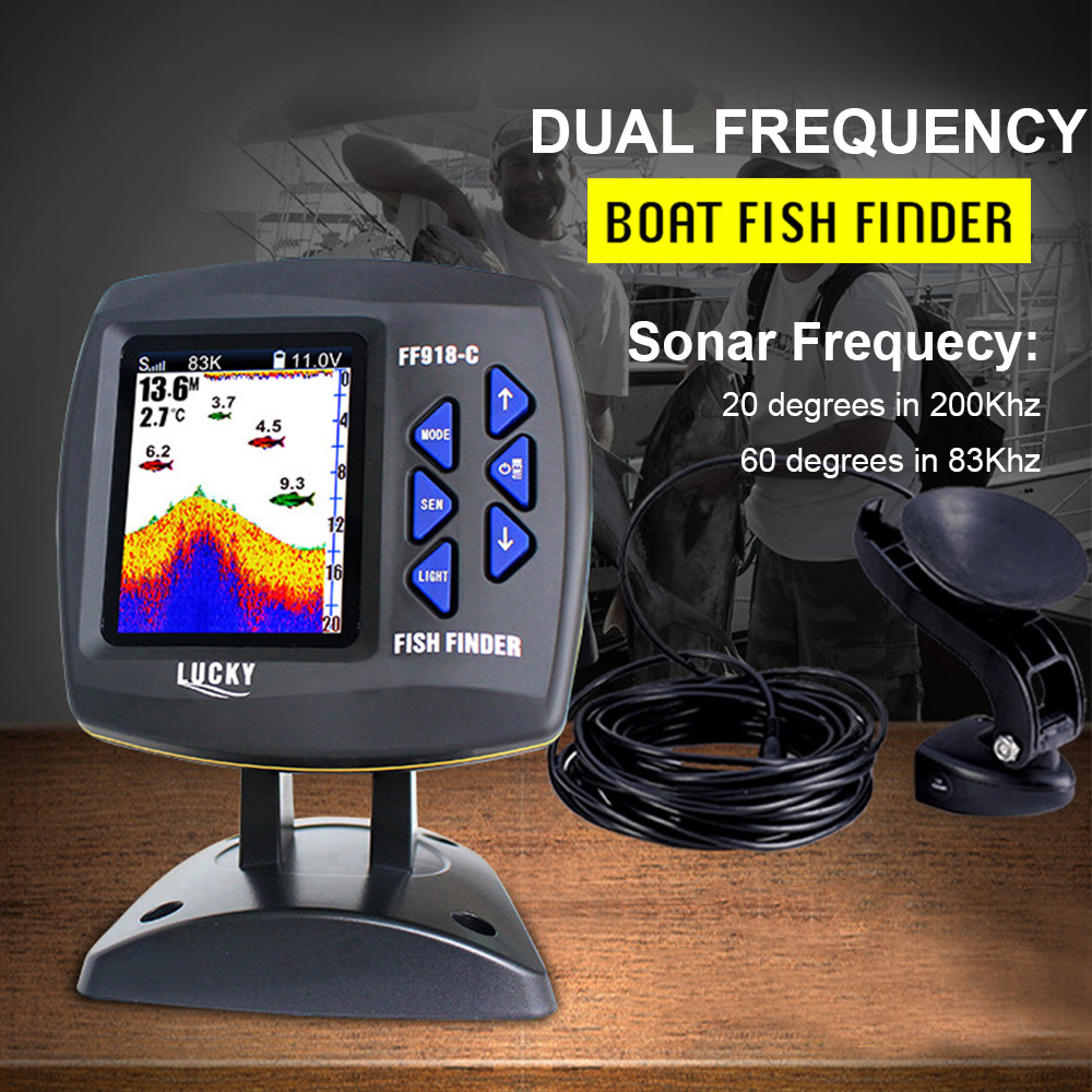 Wired Dual Frequency Fish Find - Fishing Depth Finder avaliação e preço